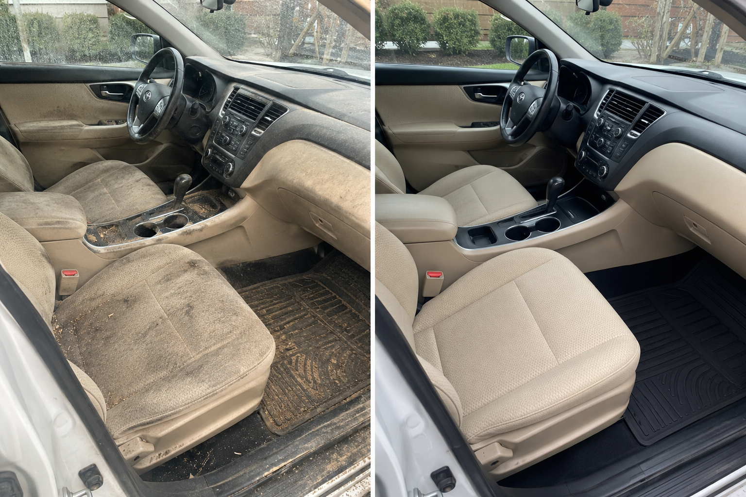 Interior detail — before and after example